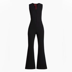SPANX Black Sleeveless Flared Jumpsuit